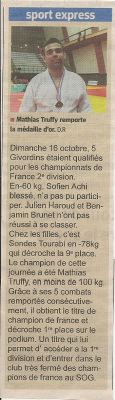 Article Le Progrès du 20 Octobre 2011